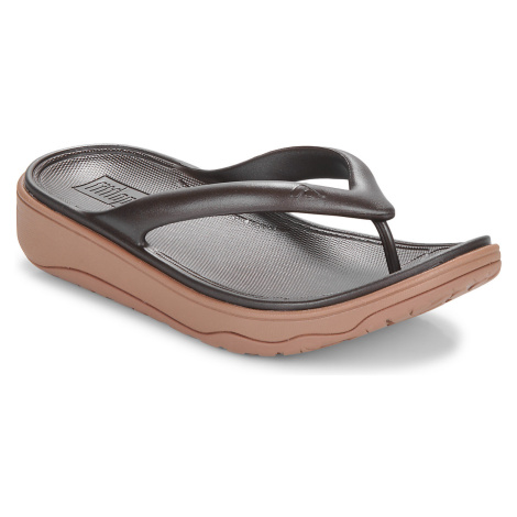 FitFlop Relieff Metallic Recovery Toe-Post Sandals Hnědá