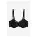 H & M - Vyztužená krajková podprsenka's kosticemi - černá