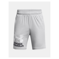 Světle šedé sportovní kraťasy Under Armour UA Tech Logo Shorts