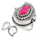 AutorskeSperky.com - Stříbrný jedový prsten s rubínem - S2278