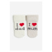 H & M - Froté ponožky 2 páry - bílá