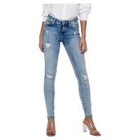 ONLY Dámské džíny ONLBLUSH LIFE Skinny Fit 15223417 Light Blue Denim S/34