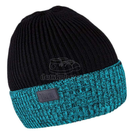 Dětská čepice TUTU 3-003507 black/turquoise