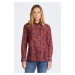 KOŠILE GANT REL LACE PRINT COT SILK SHIRT fialová