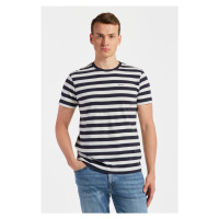 TRIČKO GANT MULTISTRIPE T-SHIRT modrá