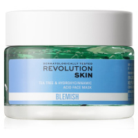 Revolution Skincare Blemish Tea Tree & Hydroxycinnamic Acid zklidňující maska pro mastnou pleť s
