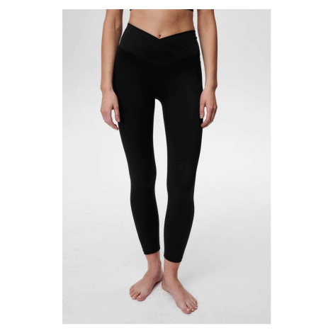 Legíny Undress Code 618 Half Moon Leggins Black dámské, černá barva, hladké