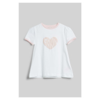 TRIČKO GANT HEART GRAPHIC A-LINE T-SHIRT bílá