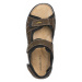 Hnědé kožené sandály Claudio Conti