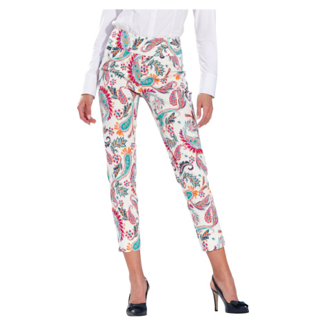 Kalhoty zeštíhlující technologie Lisette L. Bílá/Multicolor