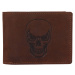 Pánská kožená peněženka Lagen Skeleton - hnědá