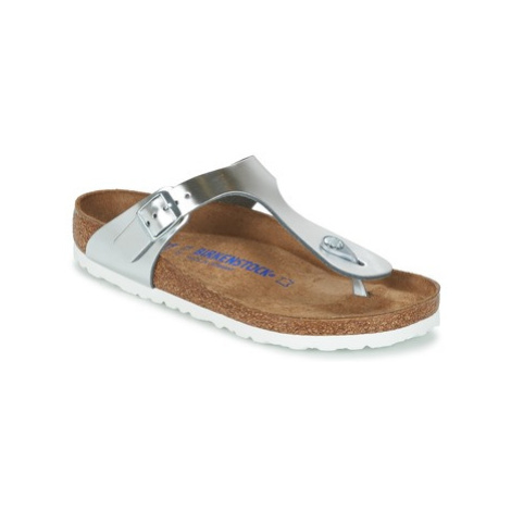 Birkenstock GIZEH SFB Stříbrná