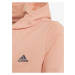 Světle růžová holčičí mikina na zip adidas Performance