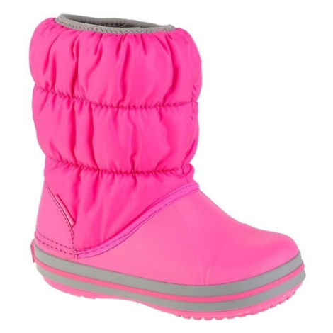 Crocs Winter Puff Boot JR Růžová