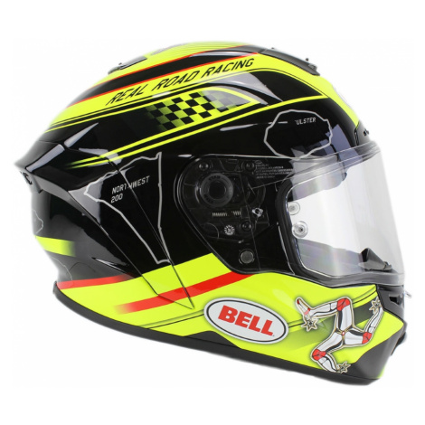 Moto helma BELL Star Isle Of Man black-yellow černo-žlutá