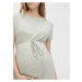 Světle zelené pruhované těhotenské šaty se zavazováním Mama.licious Alison