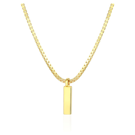 OLIVIE Stříbrný náhrdelník 55+5cm BOX GOLD 8073