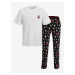 Bílé pánské vzorované pyžamo Jack & Jones Candy Santa