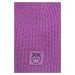 Kašmírová čepice Pinko fialová barva, z tenké pleteniny, vlněná, 101501.A0ZX