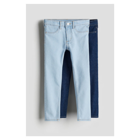 H & M - Skinny Fit Jeans 2 kusy - modrá H&M