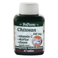 MedPharma Chitosan 500mg + vit.C + skořice + chrom 67 tablet