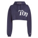 Tommy Jeans Sweatshirt - TJW SUPER CROP BOLD TOMMY HOODIE blue