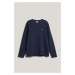 TRIČKO GANT TEXTURED LS TSHIRT EVENING BLUE