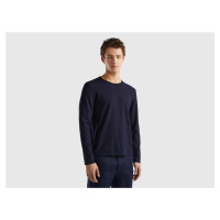 Benetton, Long Sleeve T-shirt In 100% Cotton