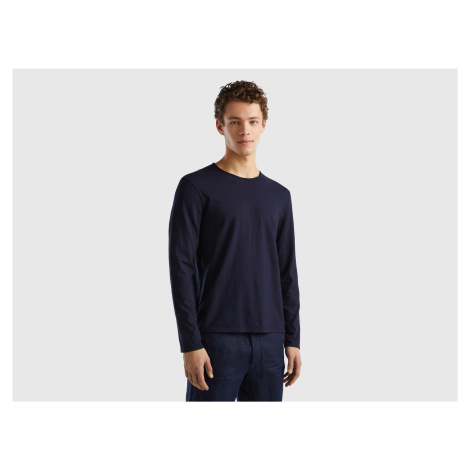 Benetton, Long Sleeve T-shirt In 100% Cotton United Colors of Benetton