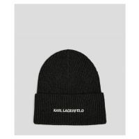 Čepice karl lagerfeld k/essential beanie černá