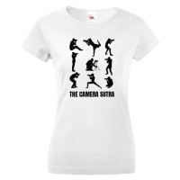 Dámské tričko s vtipným potiskem The camera sutra - tričko pro fotografy