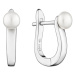 Gaura Pearls Stříbrné náušnice s bílou perlou Federica, stříbro 925/1000 SK23366EL/W Bílá