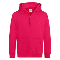 Just Hoods Dětská mikina na zip JH050J Hot Pink