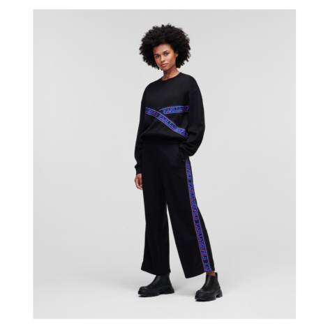 Tepláky karl lagerfeld culotte sweat pants černá