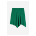H & M - Asymetrická sukně - zelená