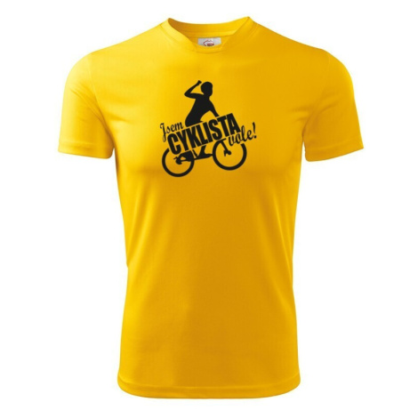 Pánské vtipné cyklistické tričko Jsem cyklista vole! BezvaTriko