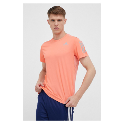 Běžecké tričko adidas Performance Own The Run oranžová barva, s potiskem