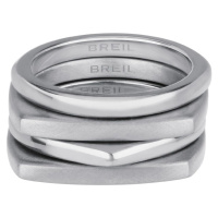 BREIL Moderní sada ocelových prstenů New Tetra TJ301