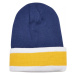 College Team Package Beanie and Scarf - spaceblue/californiayellow/wht