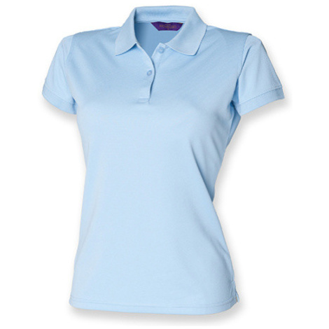 Henbury Dámské funkční polo tričko H476 Light Blue