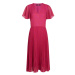 Šaty karl lagerfeld pleated dress růžová
