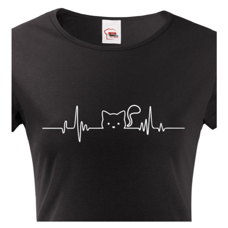 Dámské tričko s potiskem Tep kočky - skvělý dárek BezvaTriko