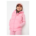 Trendyol Pink Hooded Girls' Pocket Detailed Puffer Vest