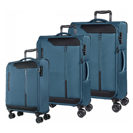 March Sada cestovních kufrů Stardust S + M + L, modrá