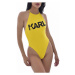 Karl Lagerfeld Karl Lagerfeld dámské žluté jednodílné plavky PRINTED LOGO