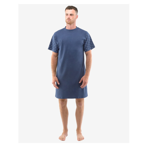 Men's nightgown Gino blue