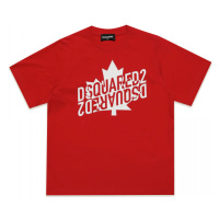 Tričko dsquared d2t947u slouch fit maglietta červená