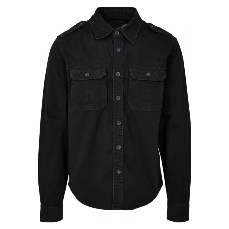 Pánská košile Brandit Vintage Shirt - černá