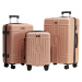 Extra odolný cestovní kufr s TSA zámkem ROWEX Casolver Barva: Rosegold