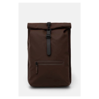 Batoh Rains Rolltop Rucksack W3 hnědá barva, velký, hladký, 13320-23